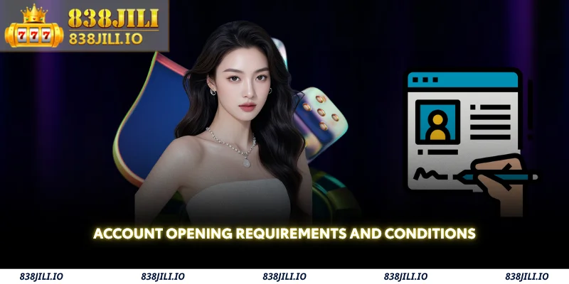 account opening requirements and conditions