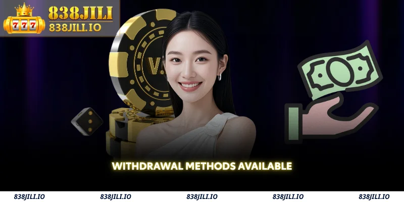 838JILI Withdrawal – Fast, Secure, and Easy Cash Out  1 withdrawal methods available